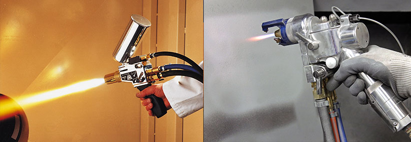 impianto metallizzazione a fiamma